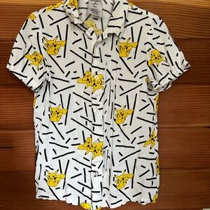Pikachu Patterned boys Shirt